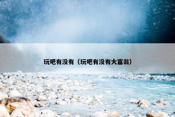 玩吧有没有（玩吧有没有大富翁）