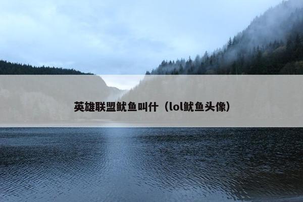 英雄联盟鱿鱼叫什（lol鱿鱼头像）
