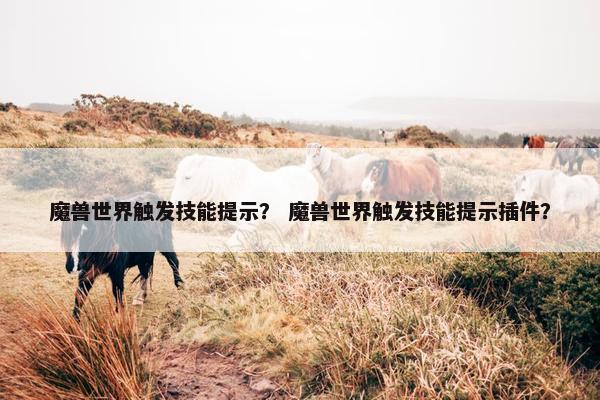 魔兽世界触发技能提示？ 魔兽世界触发技能提示插件？