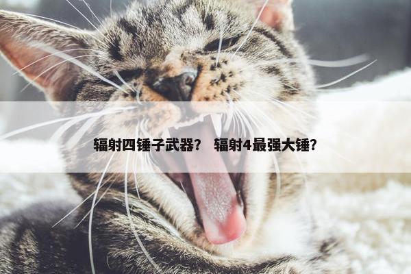 辐射四锤子武器？ 辐射4最强大锤？