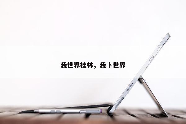 我世界桂林，我卜世界