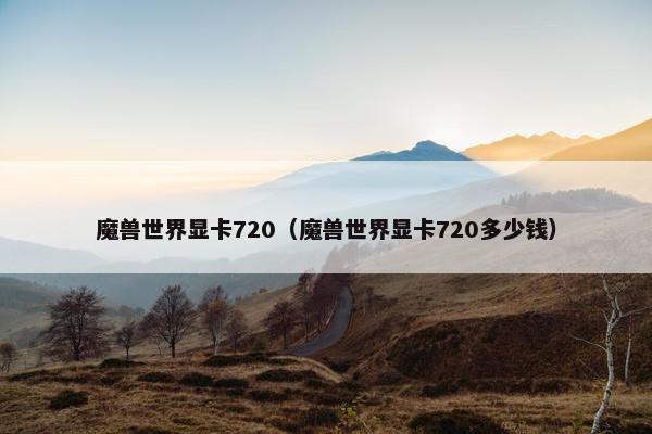 魔兽世界显卡720（魔兽世界显卡720多少钱）