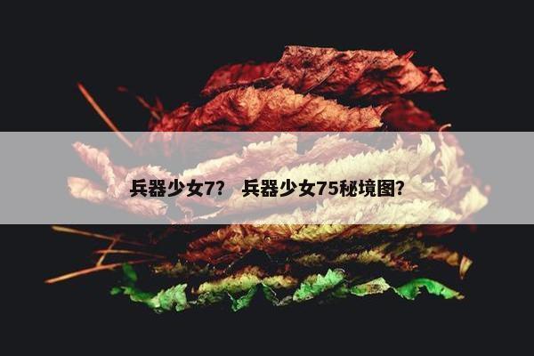 兵器少女7？ 兵器少女75秘境图？