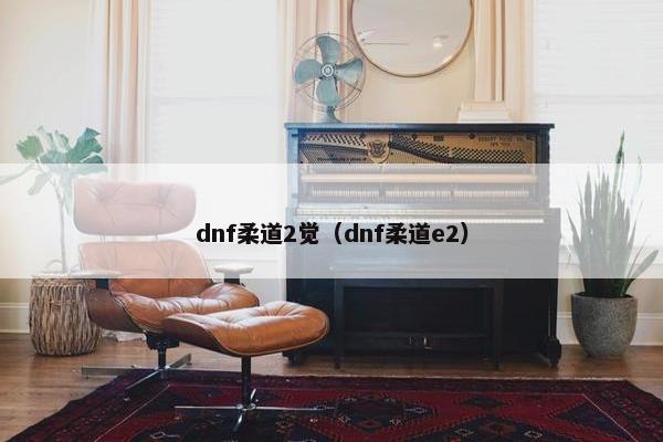 dnf柔道2觉（dnf柔道e2）