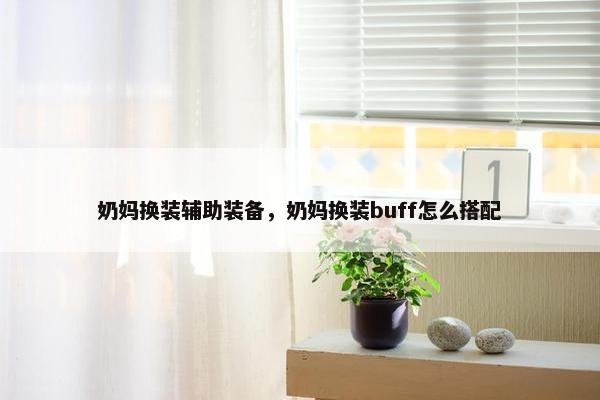 奶妈换装辅助装备，奶妈换装buff怎么搭配