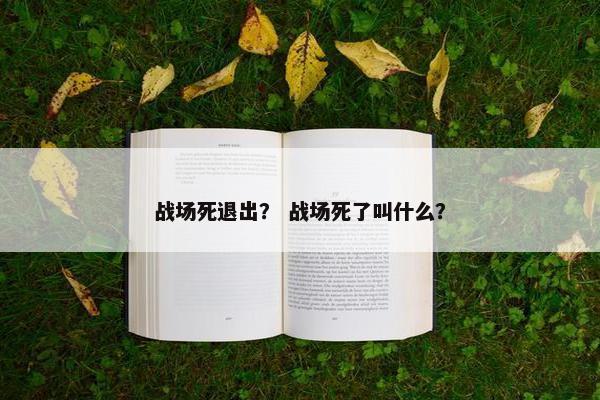 战场死退出？ 战场死了叫什么？