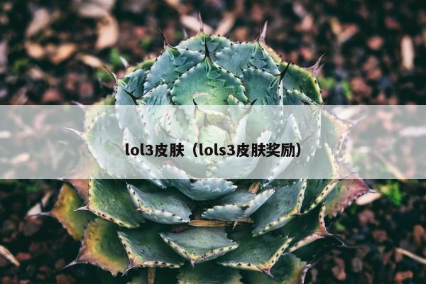 lol3皮肤（lols3皮肤奖励）