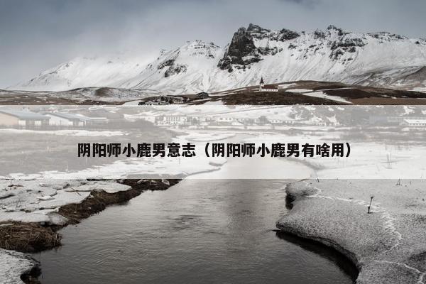 阴阳师小鹿男意志（阴阳师小鹿男有啥用）