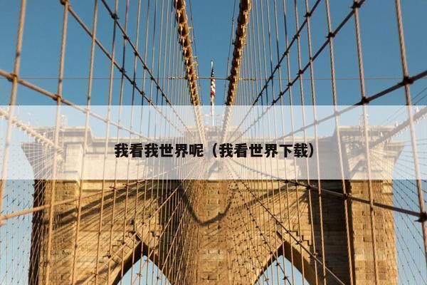 我看我世界呢（我看世界下载）