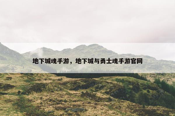 地下城魂手游，地下城与勇士魂手游官网