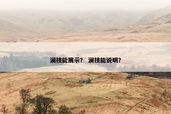 澜技能展示？ 澜技能说明？
