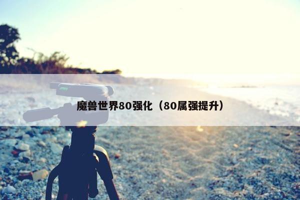 魔兽世界80强化（80属强提升）