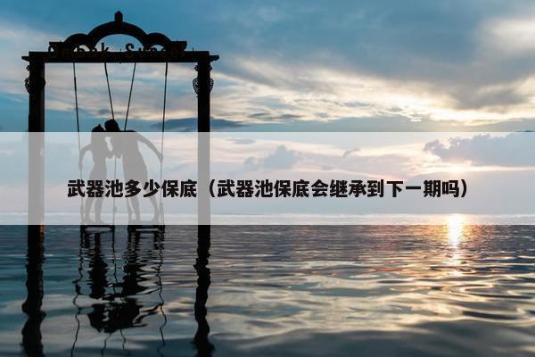 武器池多少保底（武器池保底会继承到下一期吗）