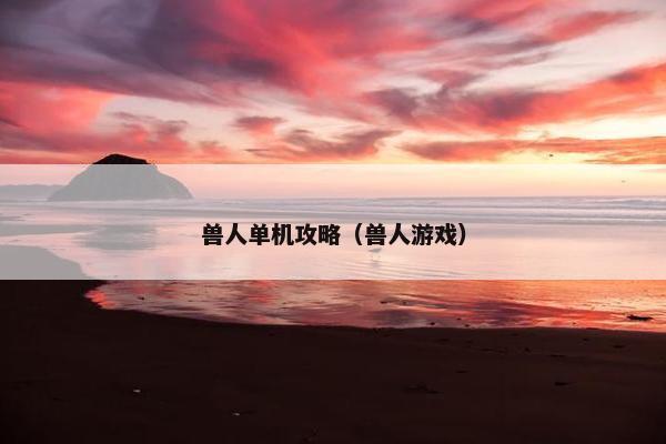 兽人单机攻略（兽人游戏）