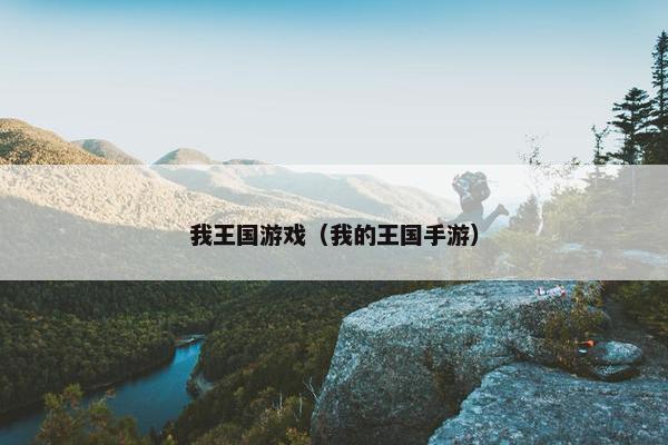我王国游戏（我的王国手游）