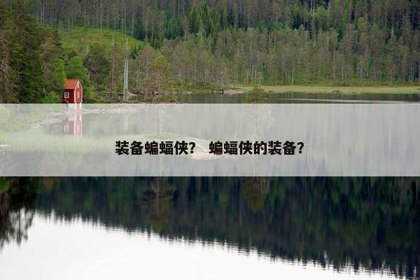 装备蝙蝠侠？ 蝙蝠侠的装备？