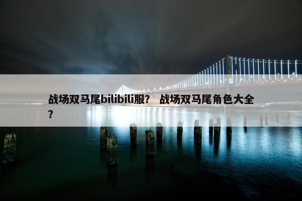 战场双马尾bilibili服？ 战场双马尾角色大全？