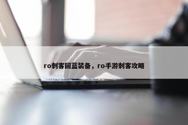 ro刺客回蓝装备，ro手游刺客攻略