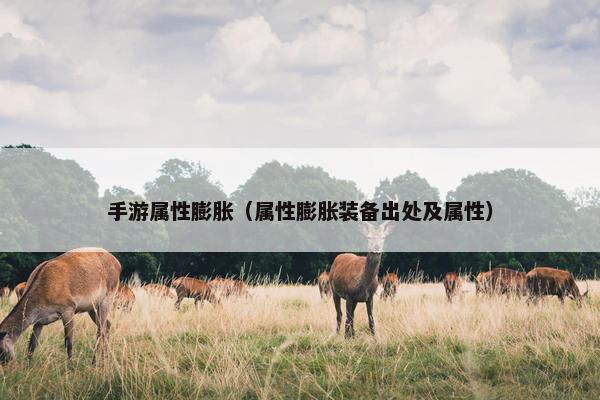 手游属性膨胀（属性膨胀装备出处及属性）