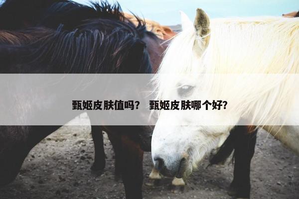 甄姬皮肤值吗？ 甄姬皮肤哪个好？