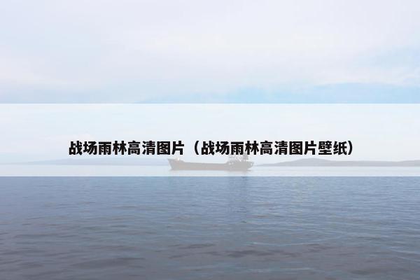 战场雨林高清图片（战场雨林高清图片壁纸）