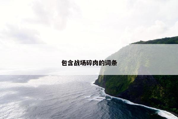 包含战场碎肉的词条