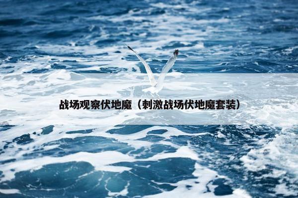 战场观察伏地魔（刺激战场伏地魔套装）
