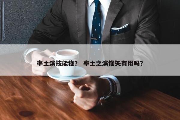 率土滨技能锋？ 率土之滨锋矢有用吗？