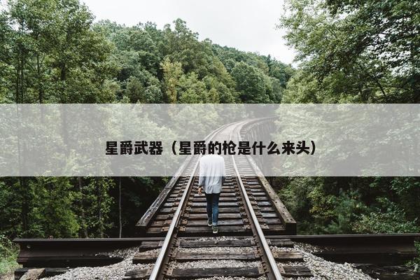 星爵武器（星爵的枪是什么来头）