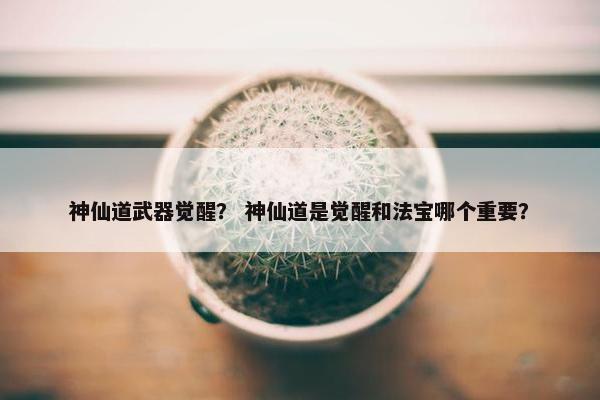 神仙道武器觉醒？ 神仙道是觉醒和法宝哪个重要？