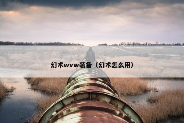 幻术wvw装备（幻术怎么用）