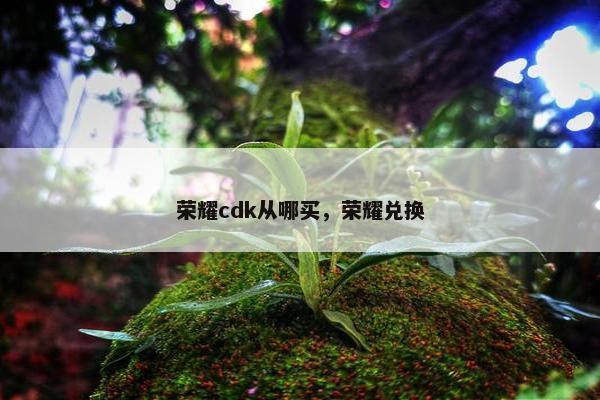 荣耀cdk从哪买，荣耀兑换