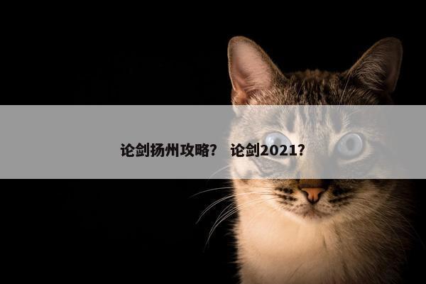论剑扬州攻略？ 论剑2021？