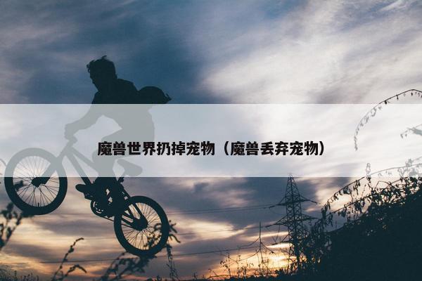 魔兽世界扔掉宠物（魔兽丢弃宠物）