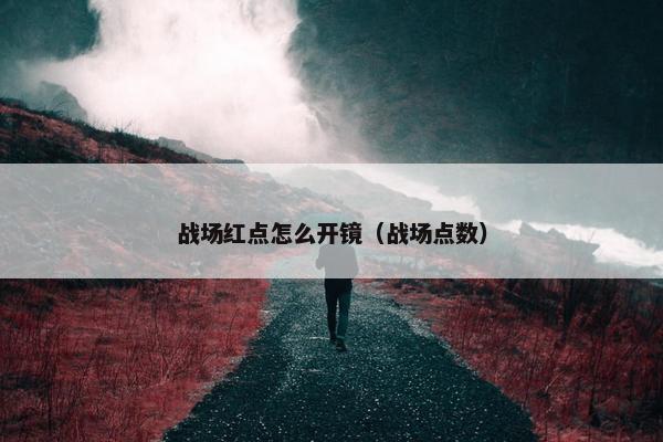 战场红点怎么开镜（战场点数）
