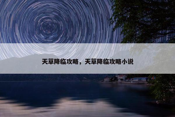 天草降临攻略，天草降临攻略小说