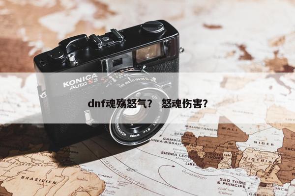 dnf魂殇怒气？ 怒魂伤害？