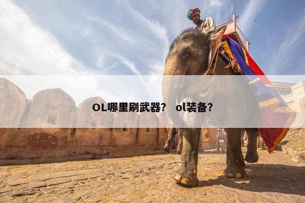 OL哪里刷武器？ ol装备？
