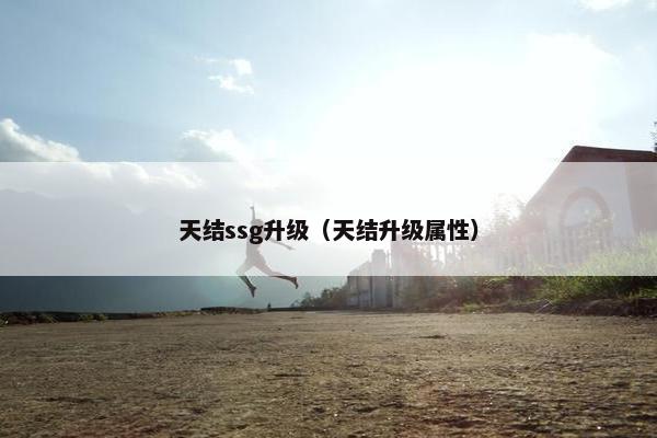 天结ssg升级（天结升级属性）