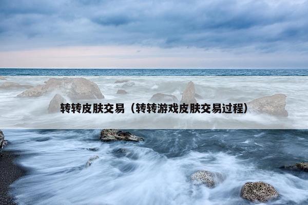 转转皮肤交易（转转游戏皮肤交易过程）