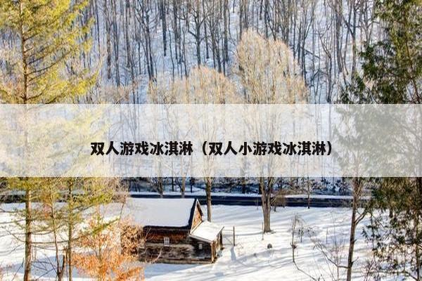 双人游戏冰淇淋（双人小游戏冰淇淋）