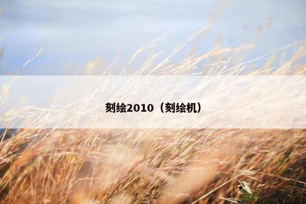 刻绘2010（刻绘机）