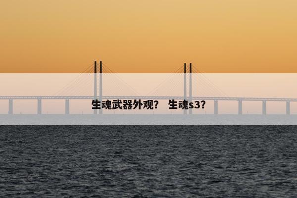 生魂武器外观？ 生魂s3？
