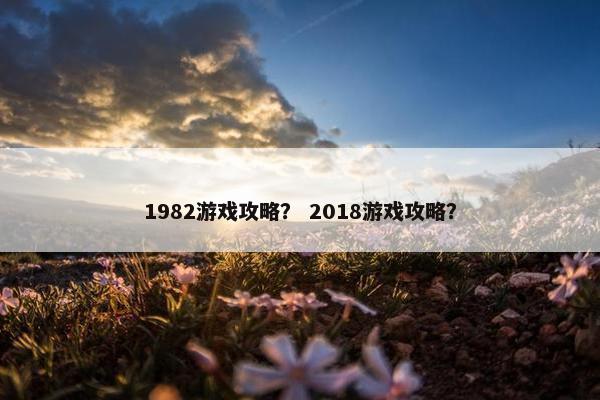 1982游戏攻略？ 2018游戏攻略？