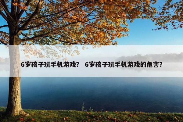 6岁孩子玩手机游戏？ 6岁孩子玩手机游戏的危害？