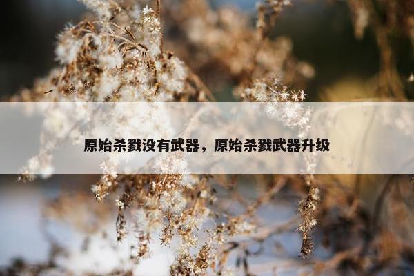 原始杀戮没有武器，原始杀戮武器升级