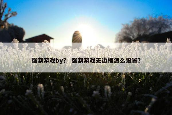 强制游戏by？ 强制游戏无边框怎么设置？