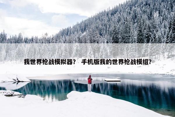 我世界枪战模拟器？ 手机版我的世界枪战模组？