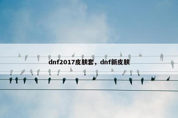 dnf2017皮肤套，dnf新皮肤