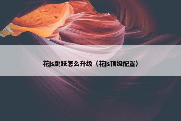 花js跳跃怎么升级（花js顶级配置）